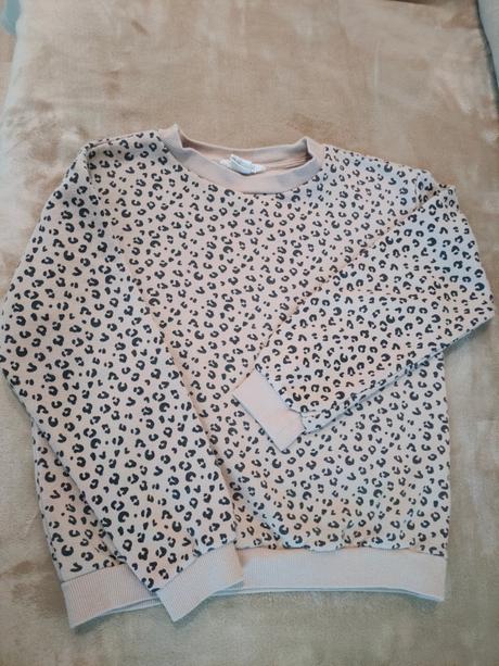 Mikina leopardí vzor, h&m,122
