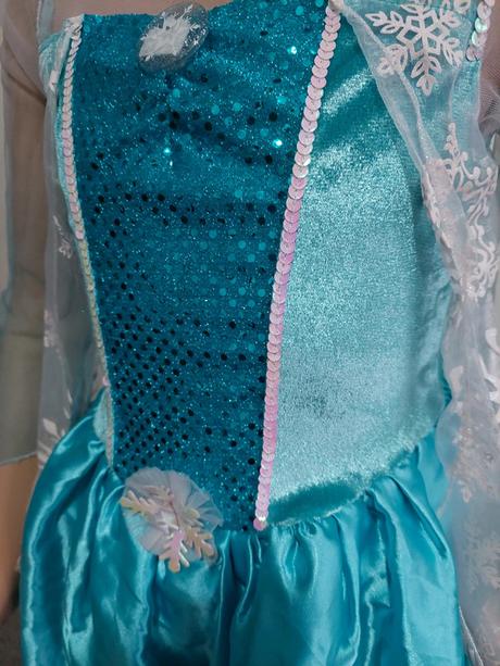 Elsa karnevalové šaty s plášťom veľ.134, 