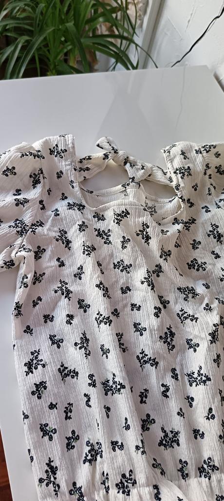 Kvetinková blúzka s mašľou, zara,164