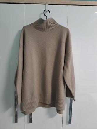 H&m oversize kávová farba, h&m,xl