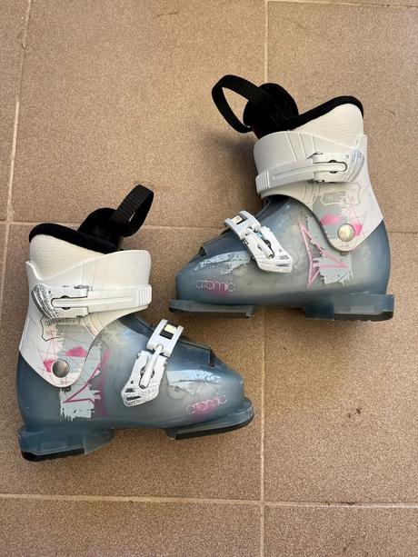 Detske lyze atomic + lyziarky atomic, atomic,90-99 cm