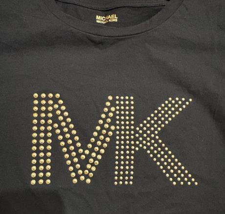 Michael kors tričko so zlatým logom mk, michael kors,l