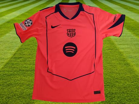 Dres lamine yamal fc barcelona orange, nike,116 - 164