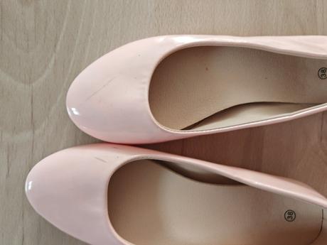 Nude jemne marhulove balerinky 38, 38