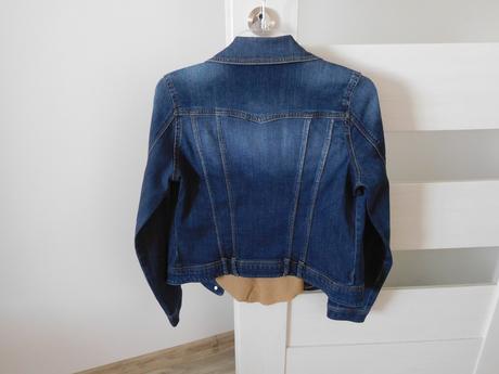 Riflová bunda tmavo modrá-36 v, top top stav,, orsay,36