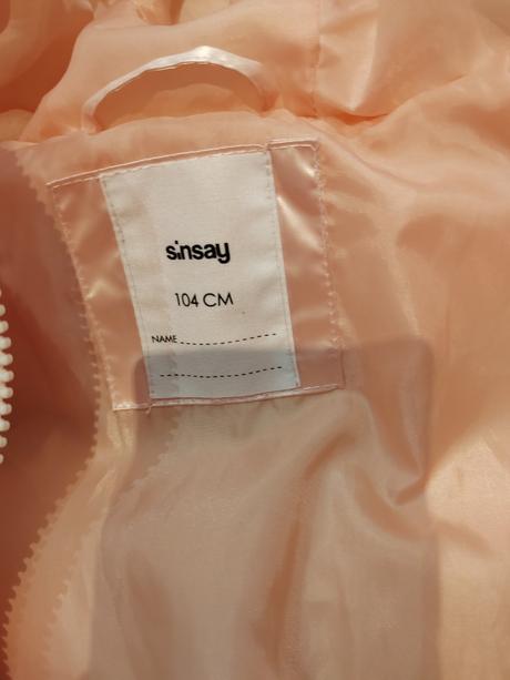 Bunda dievčenská, sinsay,104