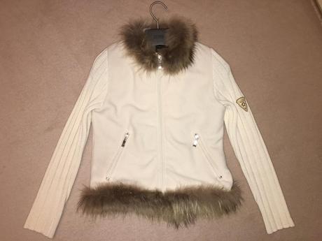 Bunda s pravou kožušinovou xs-s, s