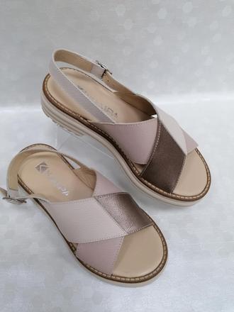Dámske kožené sandále 24220569 z+b, 36 - 41