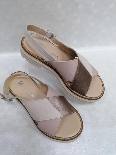 Dámske kožené sandále 24220569 z+b, 36 - 41