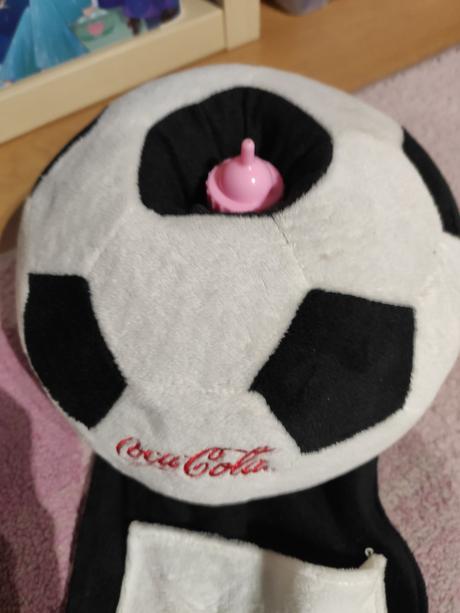 Plyšová futbalová lopta - doplnok do izby,