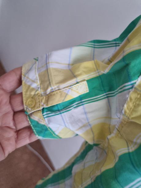 Žlto-zeleno-biela košeľa lerros veľ. 38, 38