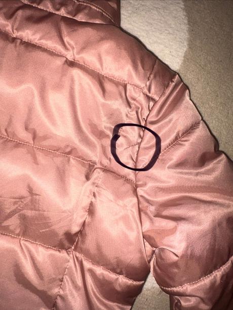 Dlhý prešívaný kabát desigual s textom v.122/128, desigual,128