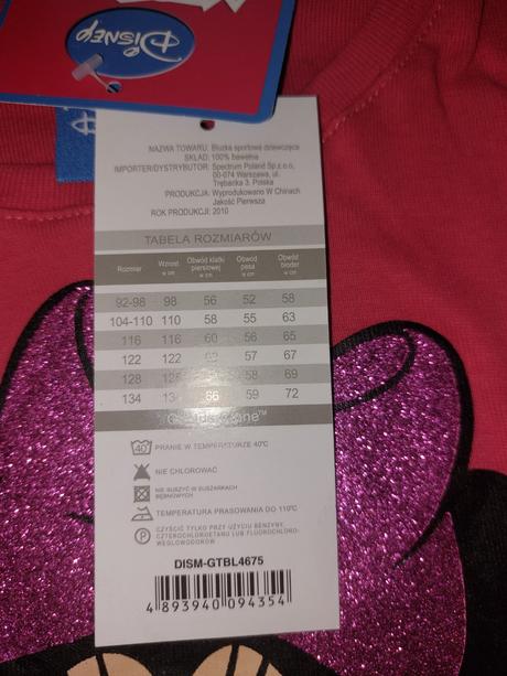 Tričko minni mouse, disney,134