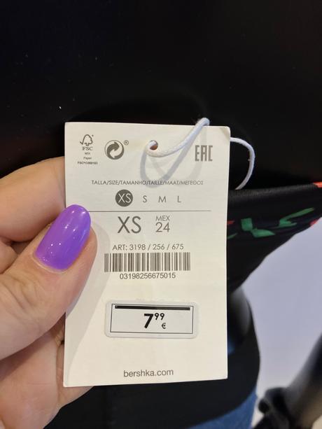 Kvetovaný croptop bershka (xs), bershka,xs