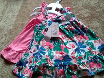 2x letné šaty, f&f,74