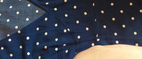 Tenké bodkované šaty, h&m,42