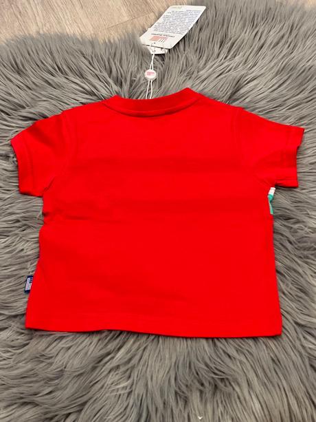 Chlapčenské pásikavé tričko červené (6-9mes.), original marines,68 / 74