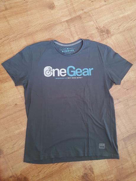 Šedé pánske tričko reserved veľ. l, reserved,l