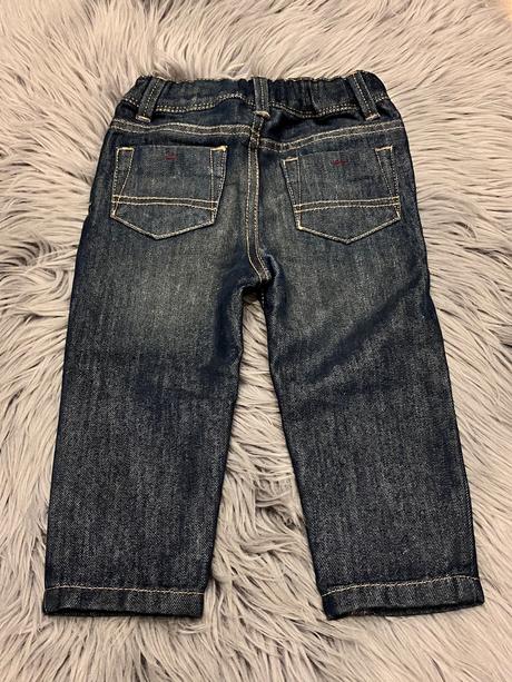 Chlapčenské tmavomodré rifle (86), denim co,86