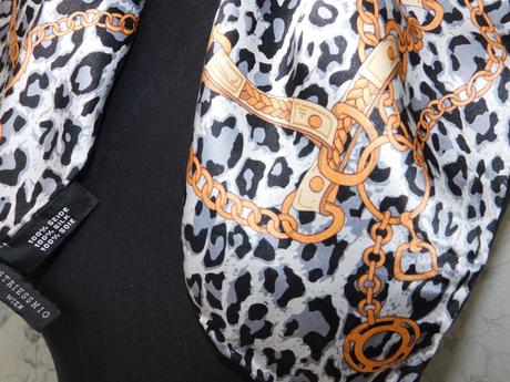 Kvalitná luxusna hodvabna elegantná šatka, m