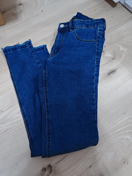 Tmavomodre dlim rifle xs,s sadnu, xs