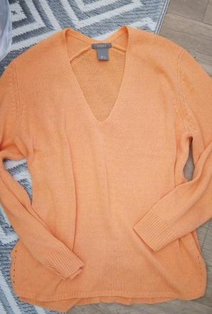 Lindex ležérny broskyňový pulóver s/m, lindex,m