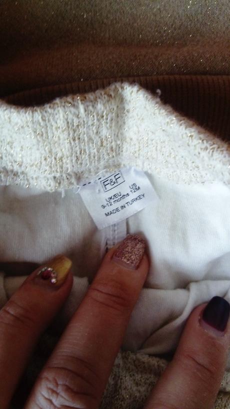 Zlate trblietave teplaciky, f&f,80