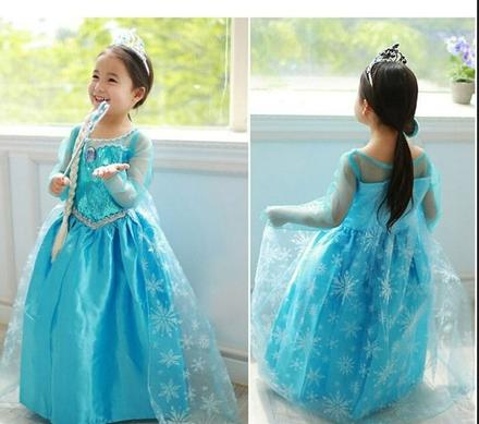 Šaty kostým maska elza frozen ľadové kráľovstvo, 