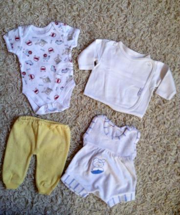 Súprava pre novorodeniatko 4ks, 74