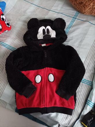 Tepla mikina mickey 98 2-3 roky, h&m,98
