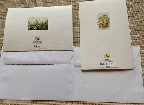 Pohľadnice s obálkou - veľká noc, 