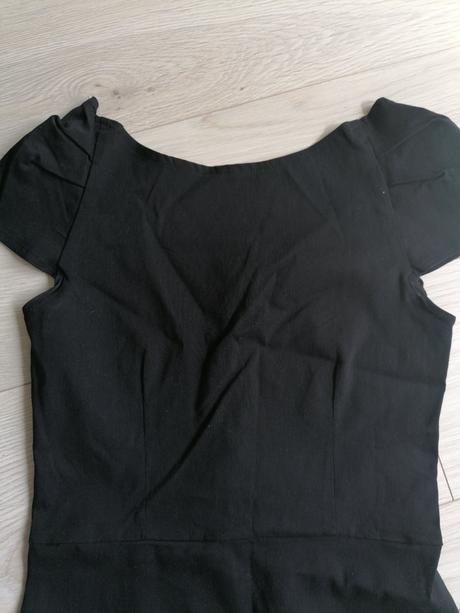 Čierne elastické šaty, xs, xs