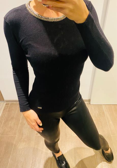 Mohito čierny svetrík s aplikáciou, mohito,m