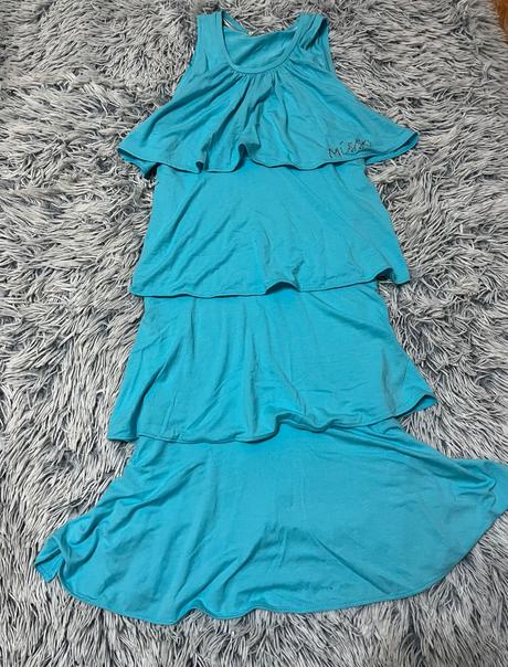 Tyrkysové letné šaty, s