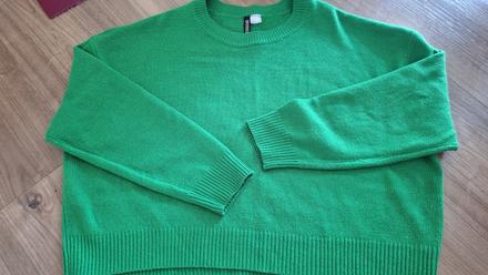Zelený pulovrik, h&m,l