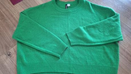 Zelený pulovrik, h&m,l