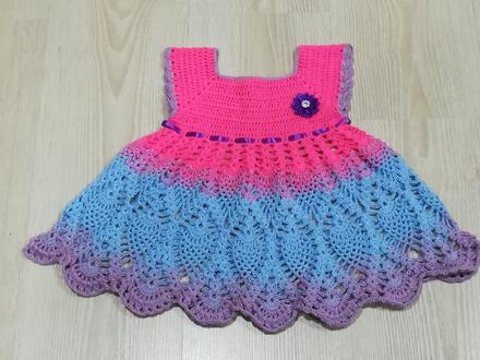 Detské háčkované šaty 16, 