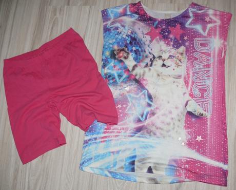 Tričko+sortky zdarma 152/158, tu,152