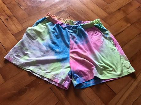 Kraťasy farebné batikované, l