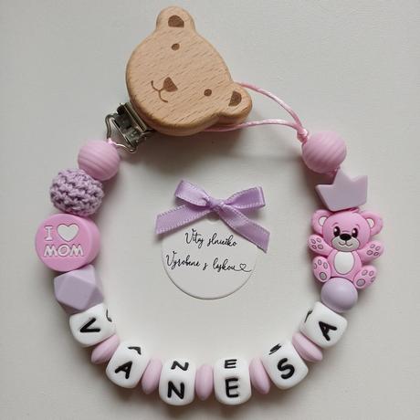 Retiazka na cumlík pre dievčatko, 