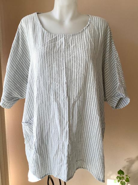 Pekná bavlnena blúzka italy/fe, xxl