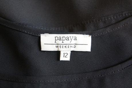 Čierny top papaya, l, papaya,l