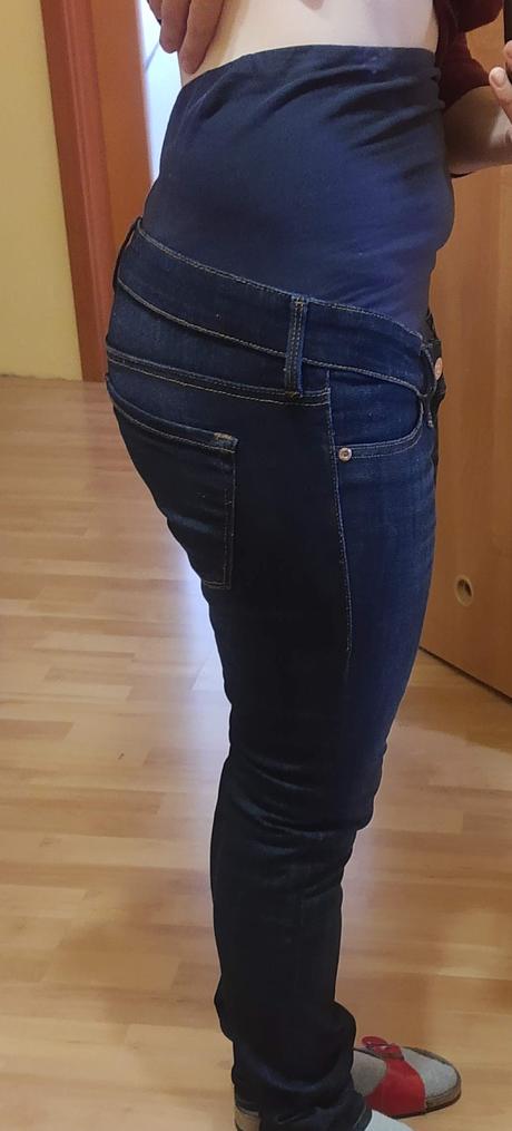 Tehotenské rifle h&m 36, h&m,36