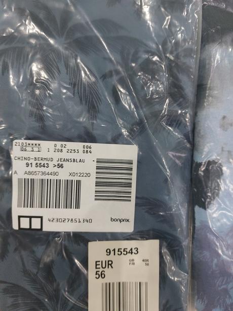 Pansky set bermuda+tricko, bonprix,56