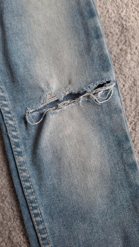 Roztrhané dievčenské skinny rifle - veľ. 128, 128