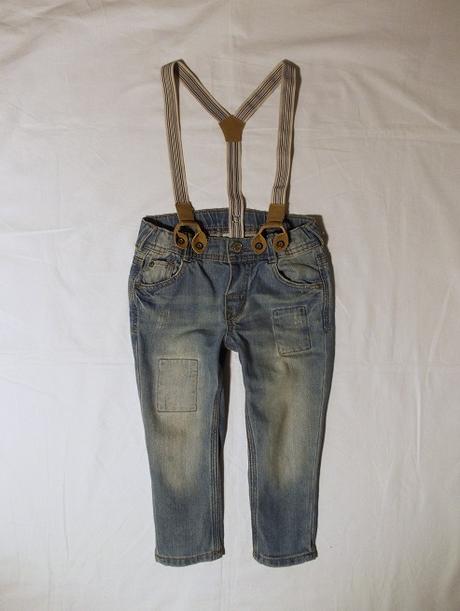 Látané rifličky s trakmi h&m, h&m,86