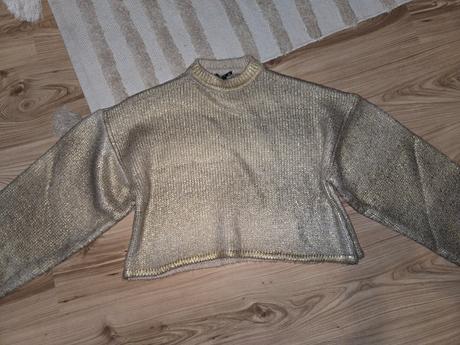 Zlatý pulóver vel.xs, c&a,xs