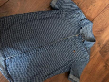 Chlapčenská modrá košeľa, f&f,140