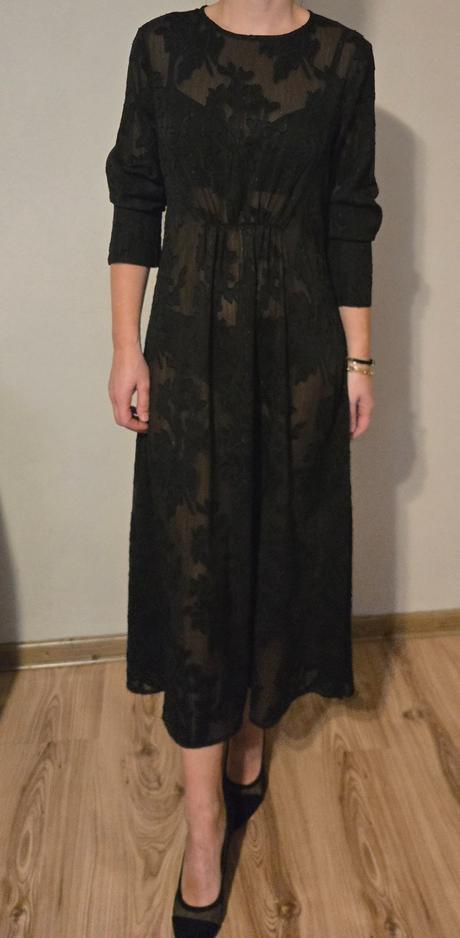 Čierne spoločenské šaty 36, c&a,s