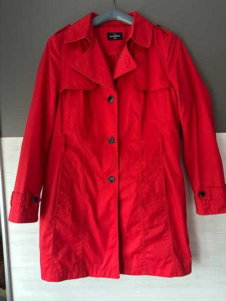 Červený trenčkot, c&a,42